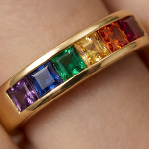 Anillo Kasee acabado oro amarillo 18k