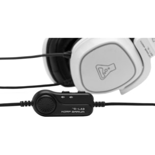 Casque gamer THE G-LAB KORP BARIUM Blanc