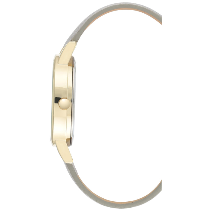 Reloj Nine West NW-2512GPGY Mujer Analogico Cuarzo con Correa de Cuero