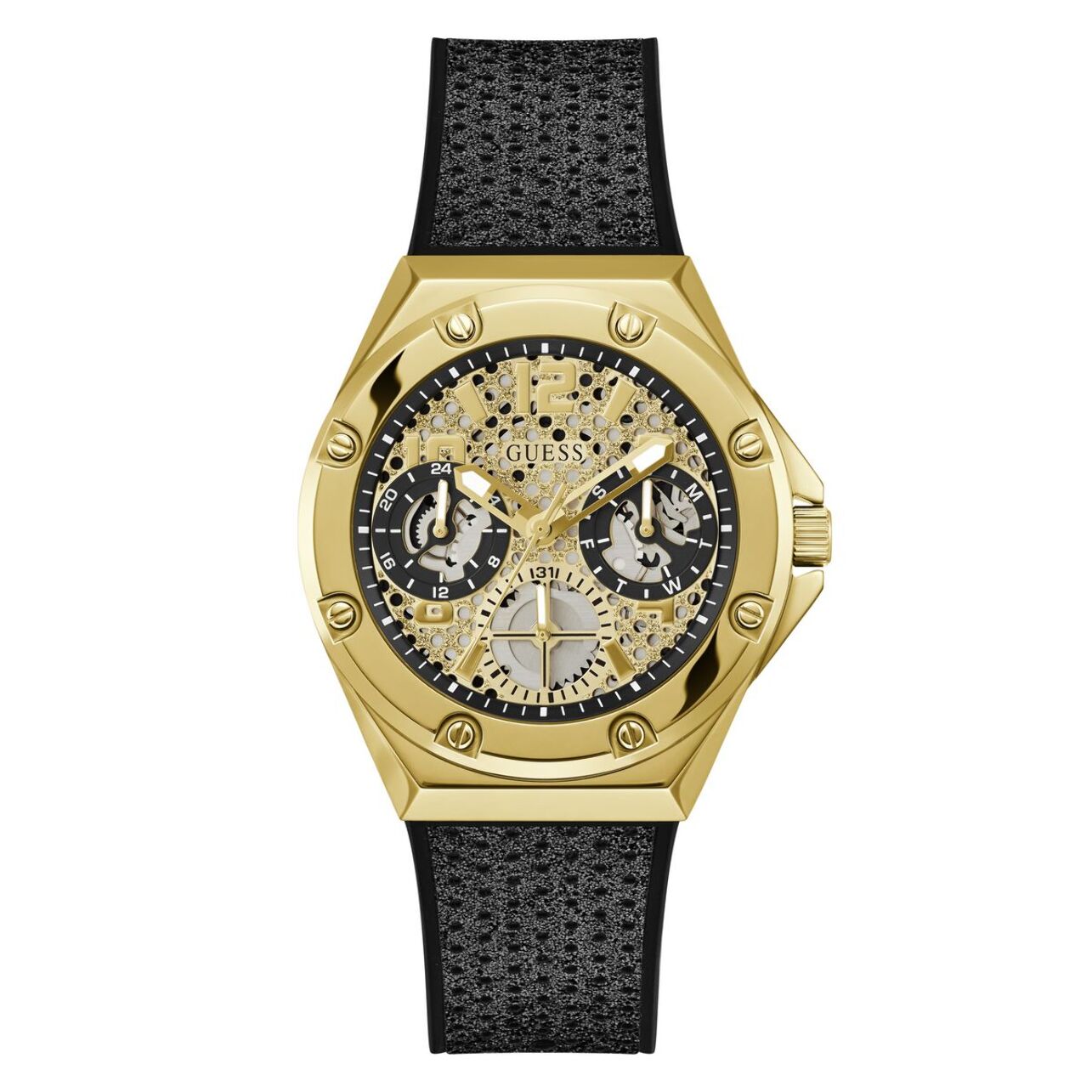 Reloj Guess GW0620L2 Mujer Analogico Cuarzo con Correa de Silicona