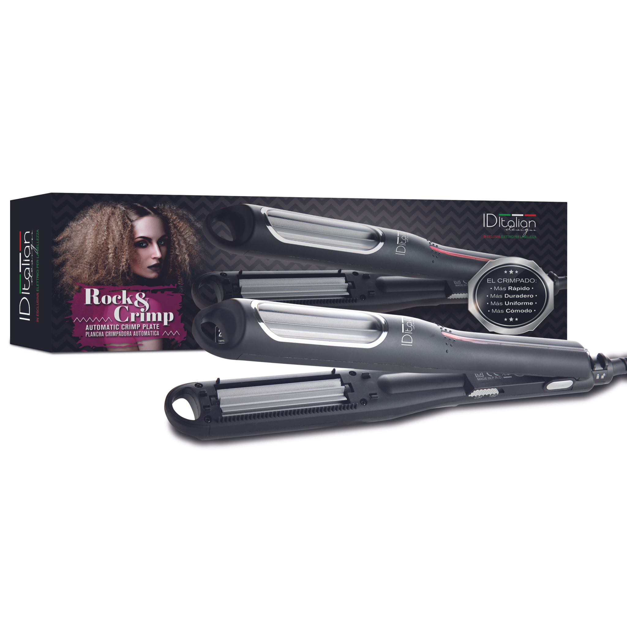 crimping hair iron italian design