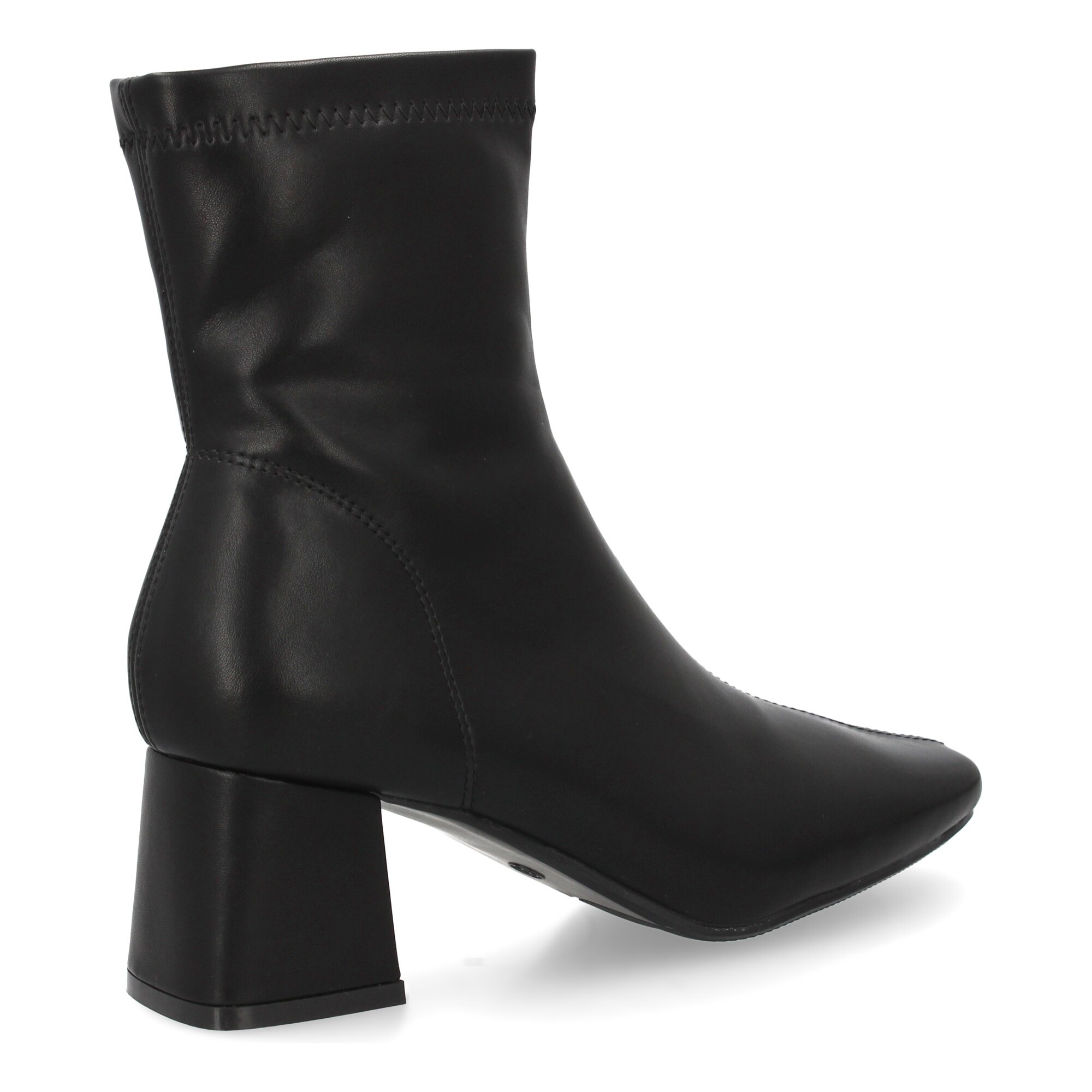 Botín caña media con tacón cuadrado