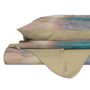 PARURE COPRIPIUMINO GOODNIGHT MATRIMONIALE - STAMPA DIGITALE 100% Microfibra