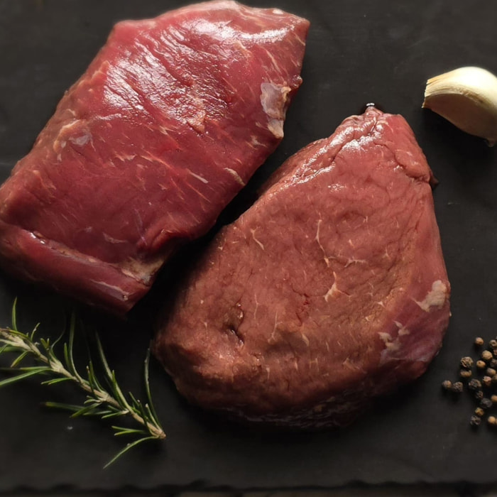 Bifteck de boeuf façon pavé Blonde d'Aquitaine 2 tranches de 200g - France - Axuria