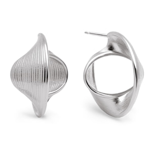 Boucles d'Oreille Infini Acier