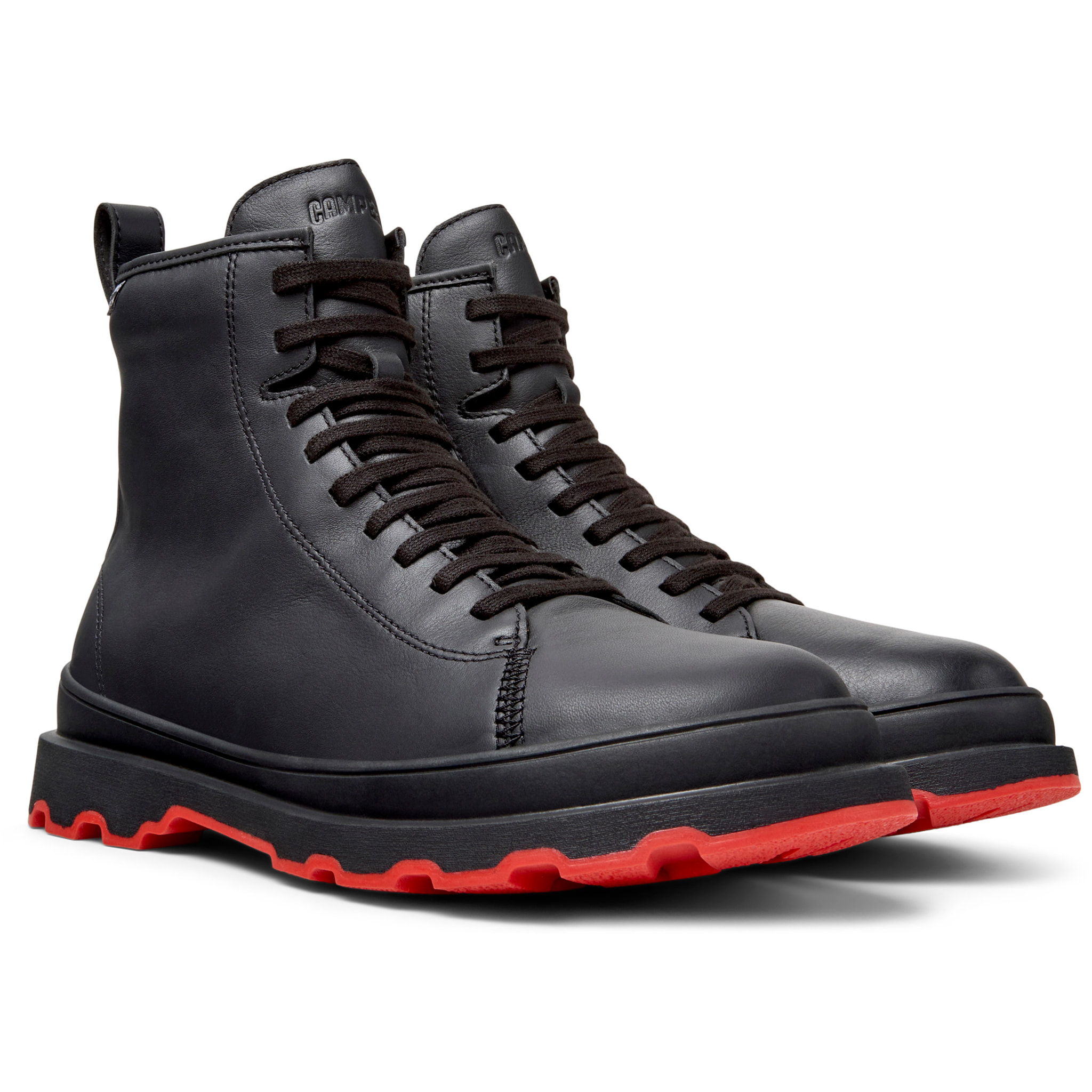 Botines - CAMPER Brutus+ - Negro - Cuero liso