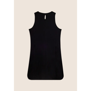 Abito con Motivo Grafico e Dettaglio Cut-Out