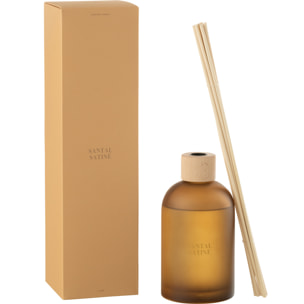 J-Line Bâtonnets parfumés Accords Essentiels - Santal Satiné - jaune - 550ml