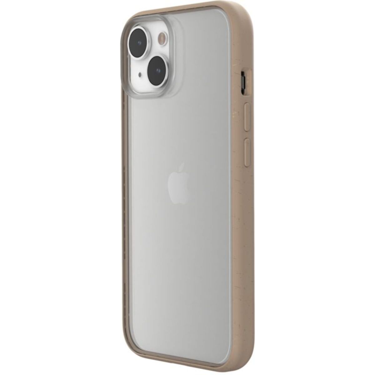 Coque bumper WOODCESSORIES iPhone 14 transparent Taupe