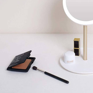 Well home espejo con luces led recargables y ajustables y carga usb ø18,5x27cm