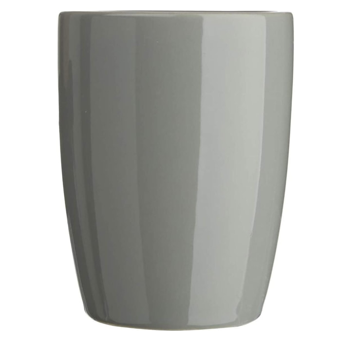 Juego de baño 3 piezas sbd sol, gris: dispensador jabon, vaso y jabonera