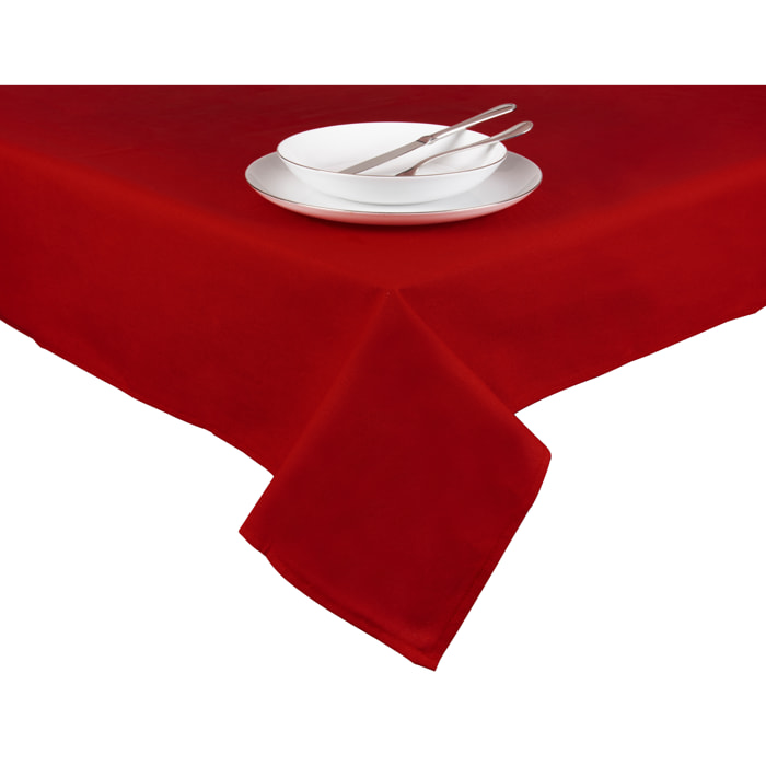 Nappe 140×240 Excelsa – Panama Color, Coton Rouge Écarlate