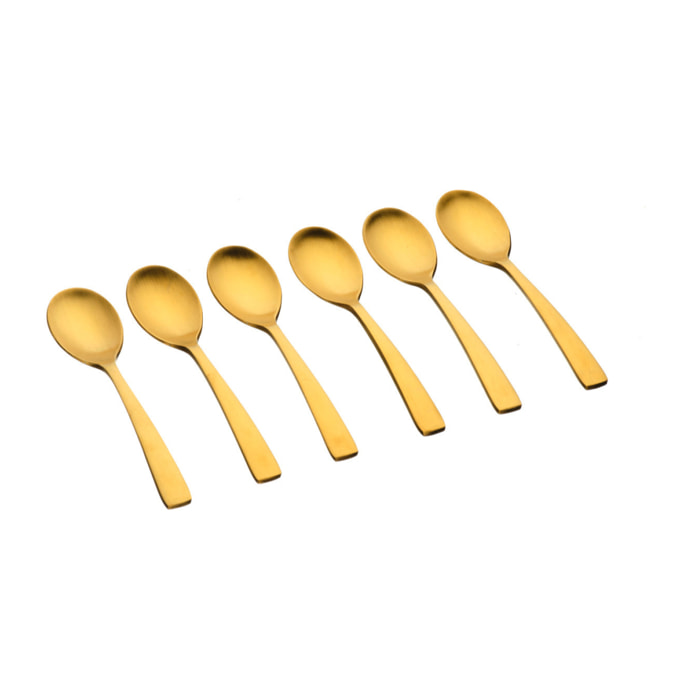 Coffret 6 petites cuillères OGLU - Gold