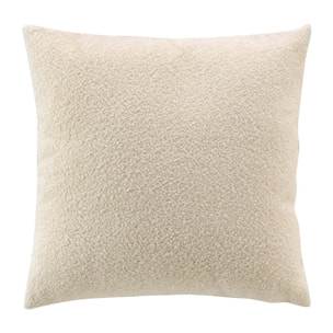 Coussin déhoussable en bouclette unie - Naturel