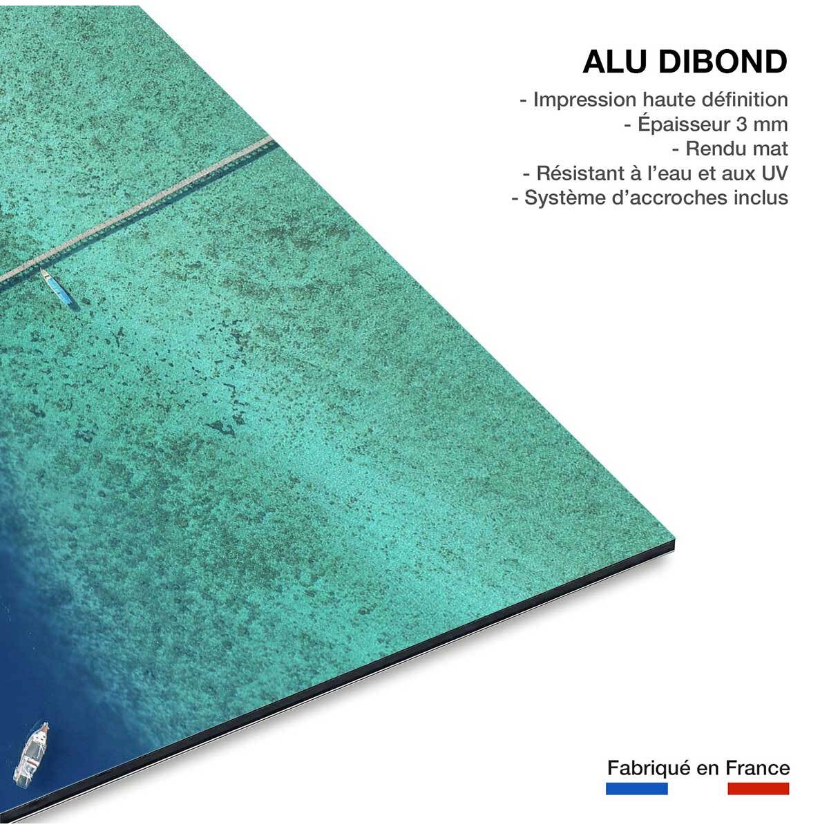 Tableau blue lagoon Tableau alu Dibond
