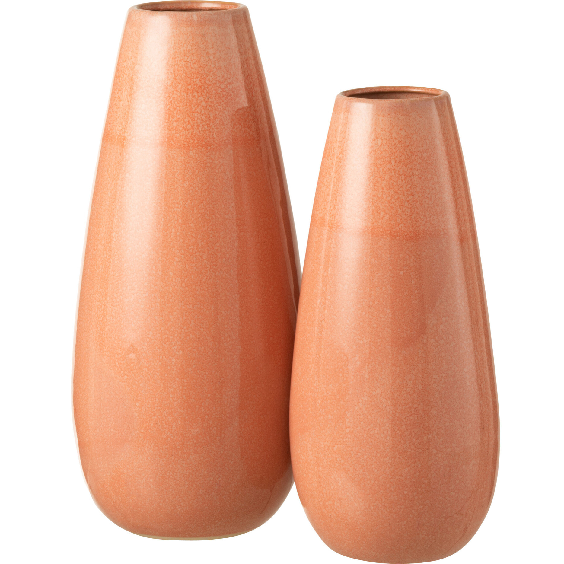 J-Line vase Uni Rond - céramique - orange - large - 48 cm de hauteur