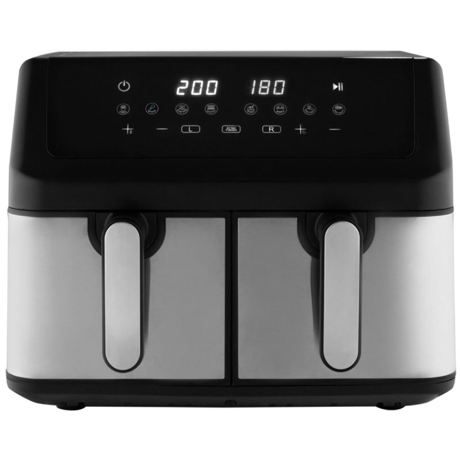 Friteuse à air chaud Air fryer double panier 9L Inox Proficook PC-FR1296H-Inox