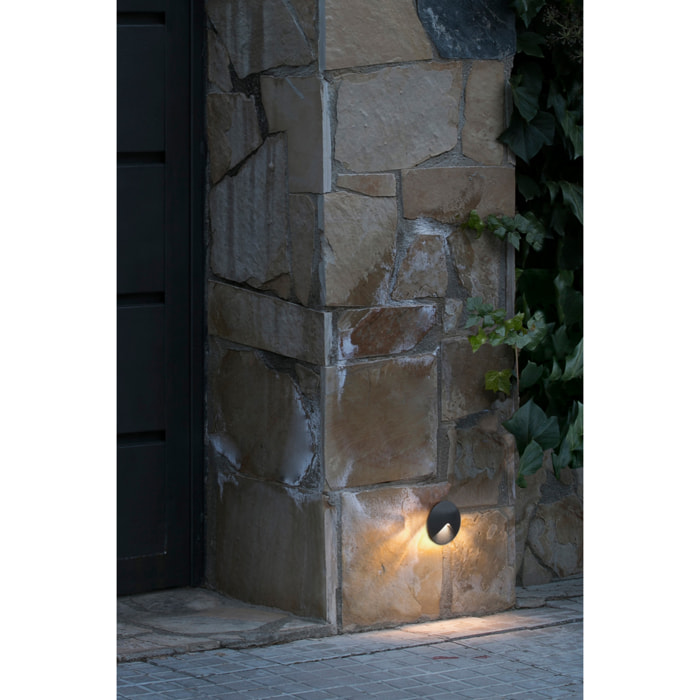 UVE Lampe encastable gris foncé