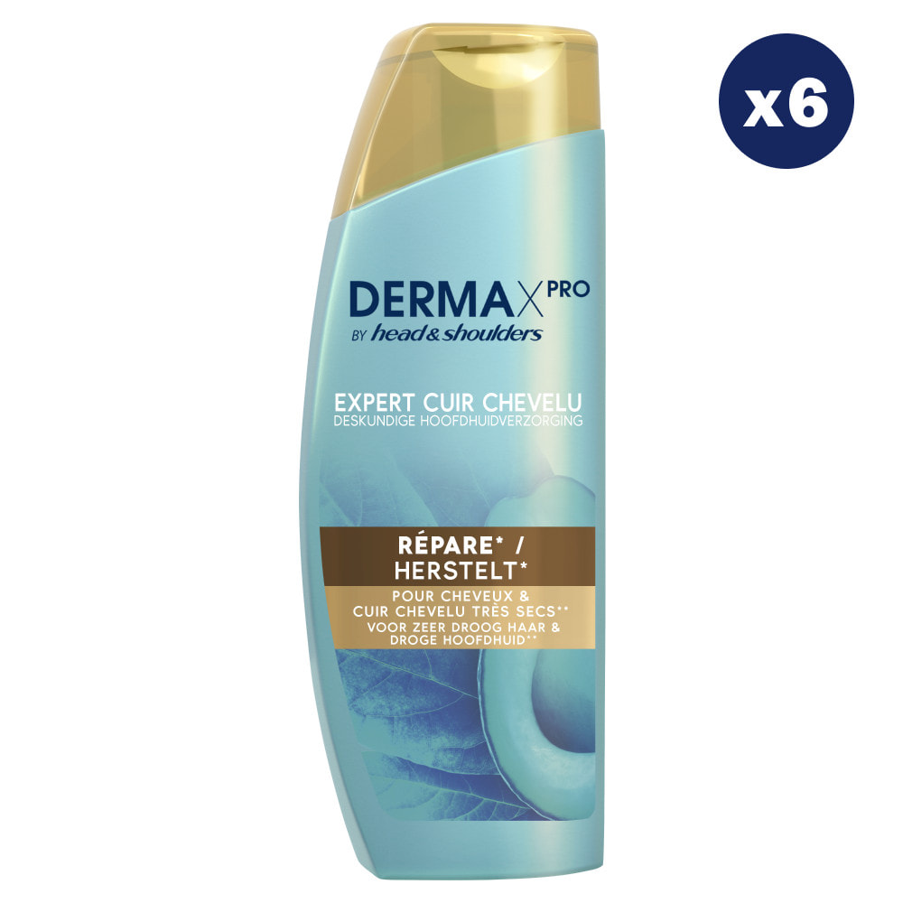 6 Shampoings Répare 225ml, DERMAxPRO by Head & Shoulders