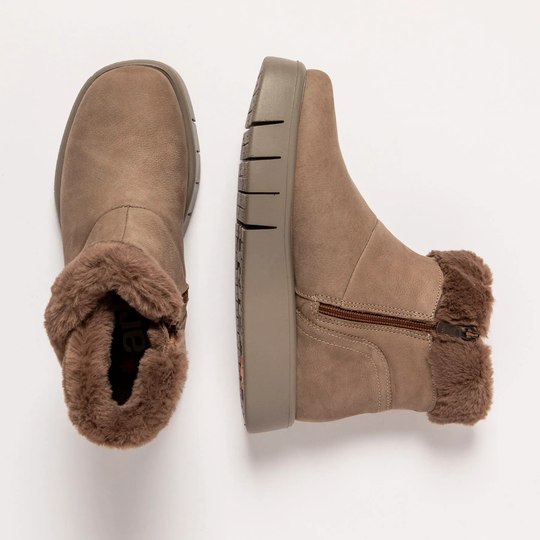 Botines 1346 NOBUCK TAUPE/ MALAGA color Taupe