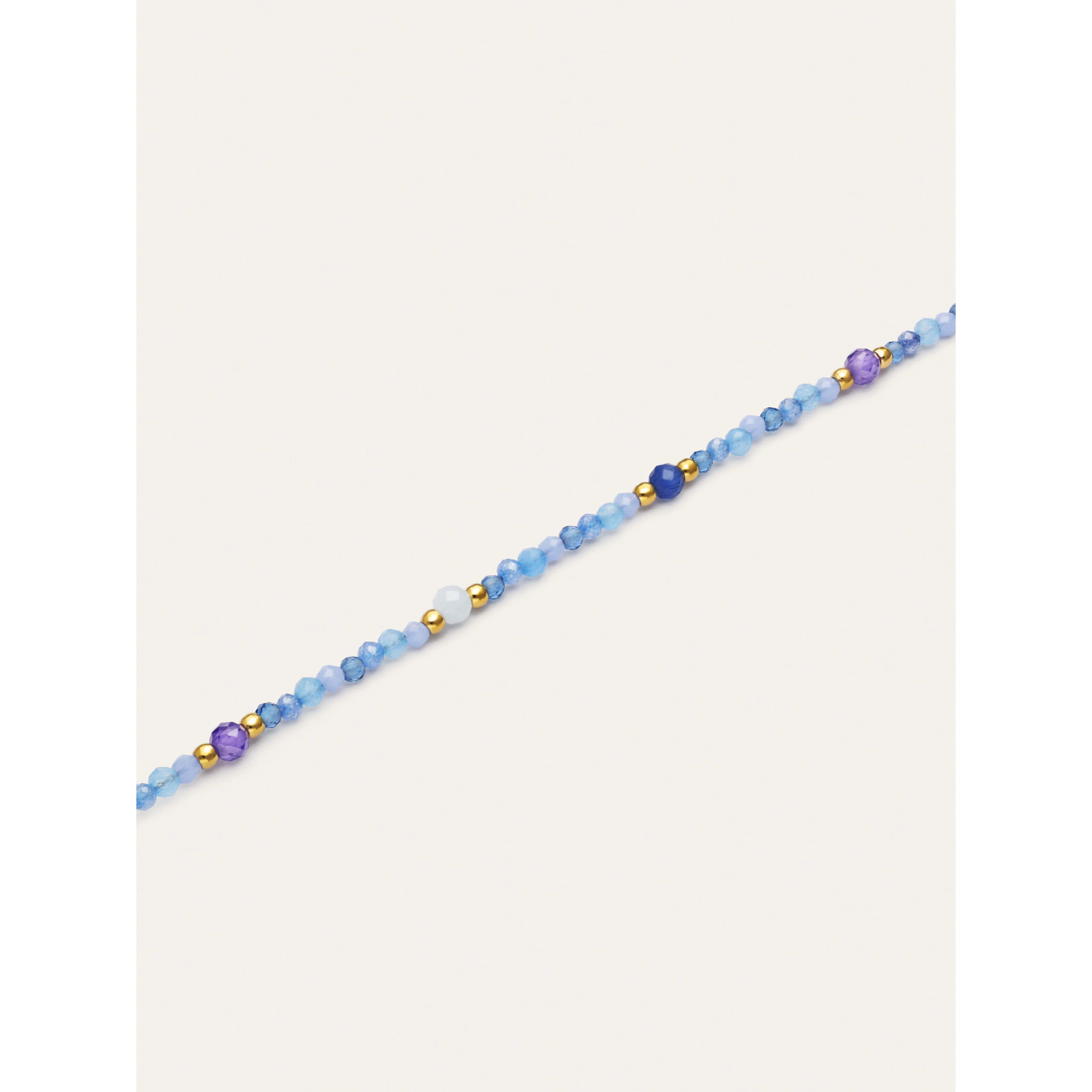 Bracciale Glam Blu Acciao Placcato Oro