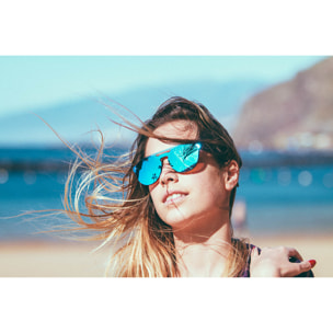 Gafas de sol OCEAN MODENA - Carey mate / Plana revo azul cielo