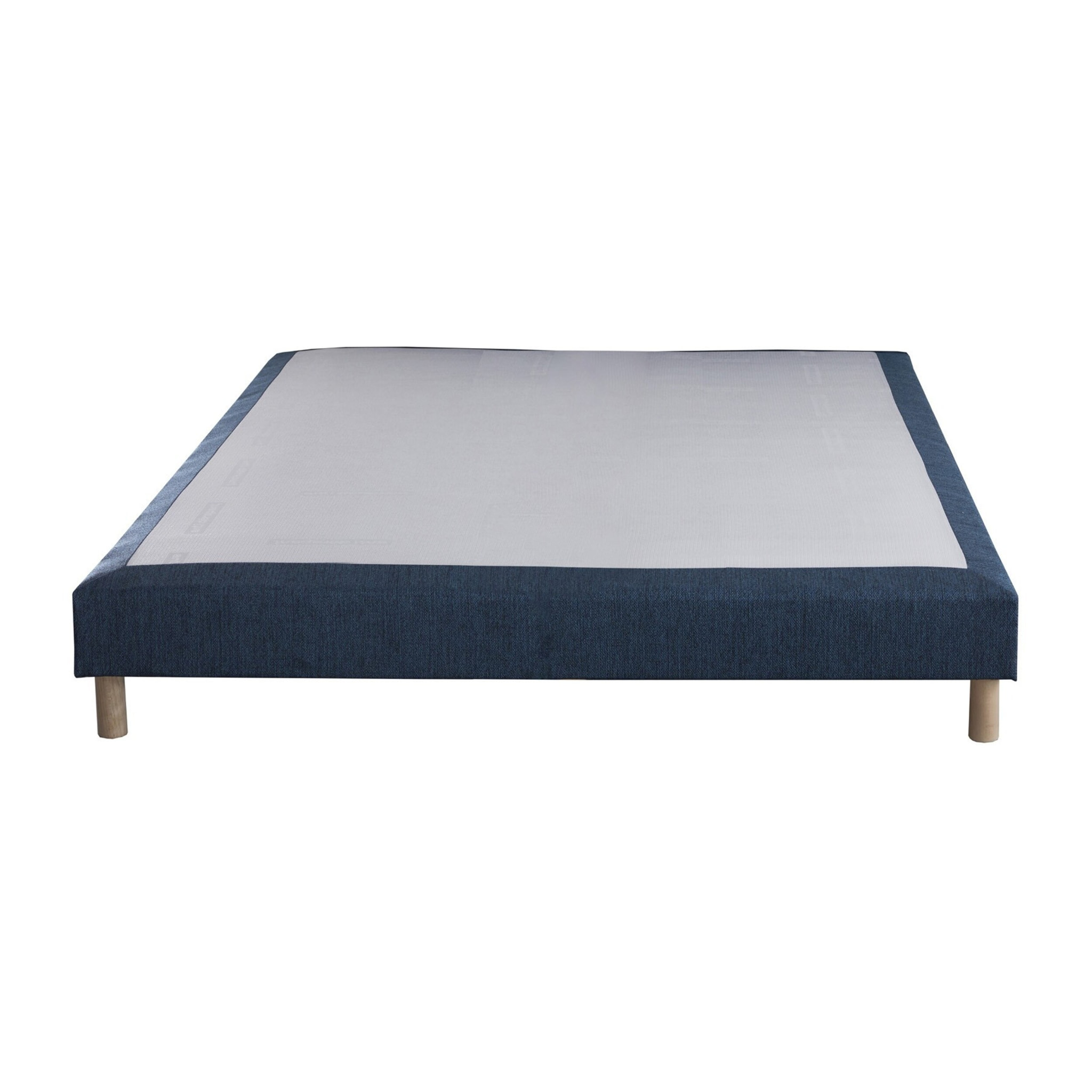 Sommier tapissier déco CRÉPUSCULE, bois massif, 12 cm - bleu marine