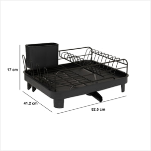 Égouttoir "Boîtes relief 2 - Black edition" extensible