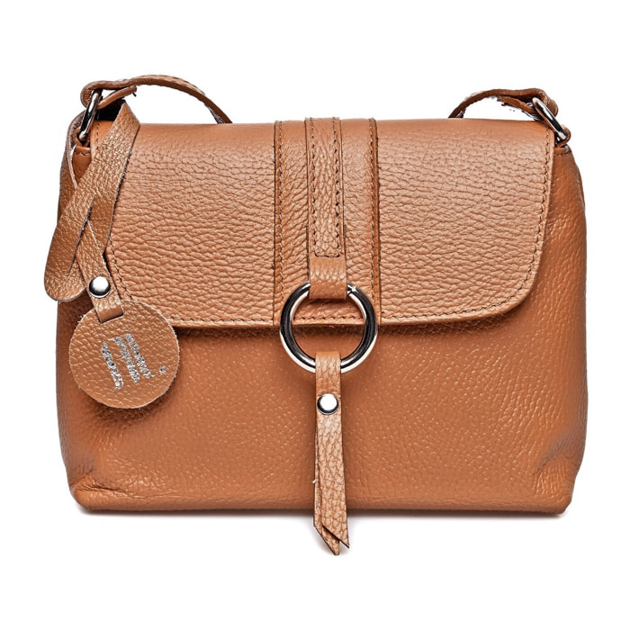 Borsa a tracolla Anna Luchini Cammello