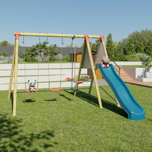 Balançoire en bois 2,30 m Topwood AZUKI 2 - 6 enfants