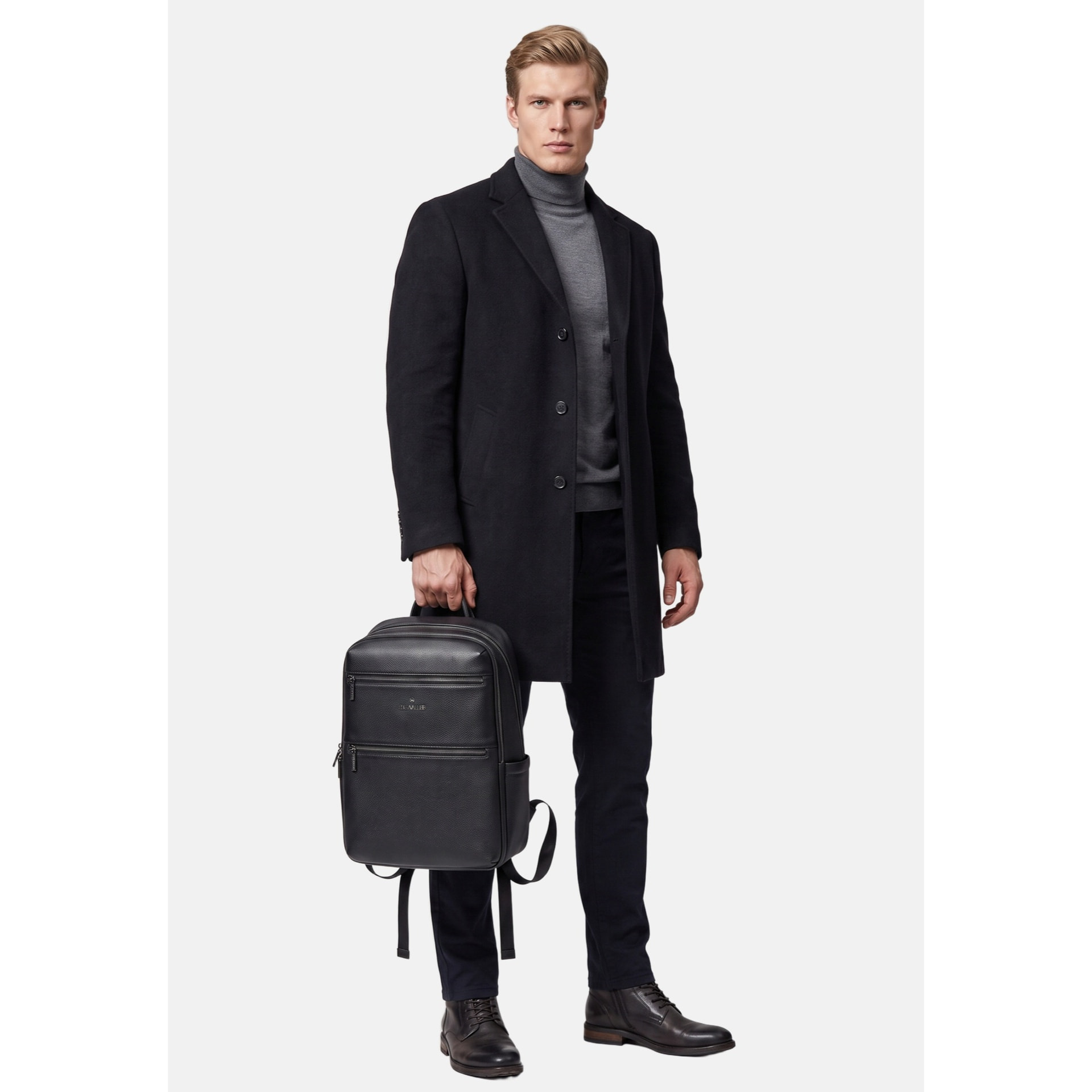 Zaino unisex in vera pelle - Modello False - Casual - 42.0 x 30.0 x 13.0 cm