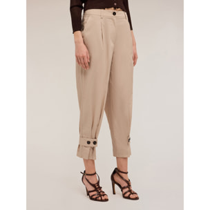 Motivi - Pantaloni chino barrel leg - Beige