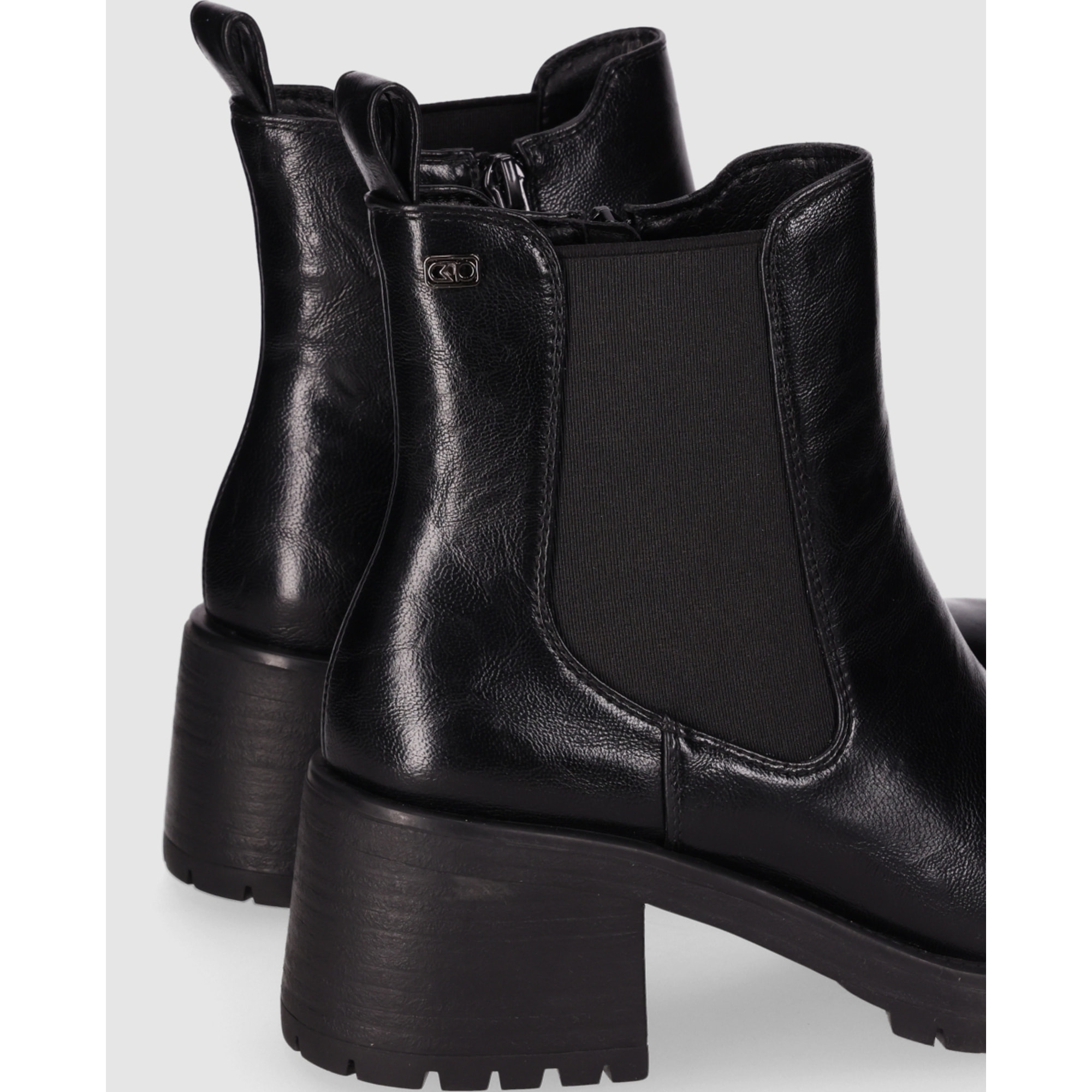 Botines - Negro - Tacón: 5 cm