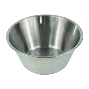 Bassine fond plat - inox - 16 cm