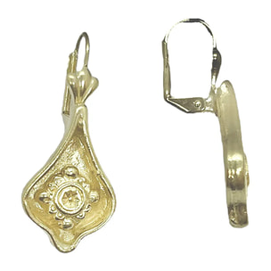 Pack pendientes dormilona en dorado. Redondo y lágrima