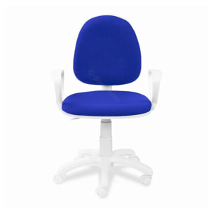 Silla de escritorio con ruedas y reposabrazos en azul 89-98 cm Dolphin Azul Dolphin