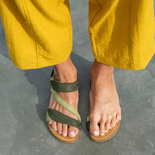 Sandalias N5810S NOBUCK LAVADO SALMON-CREAM/ PANGLAO color Salmon-cream