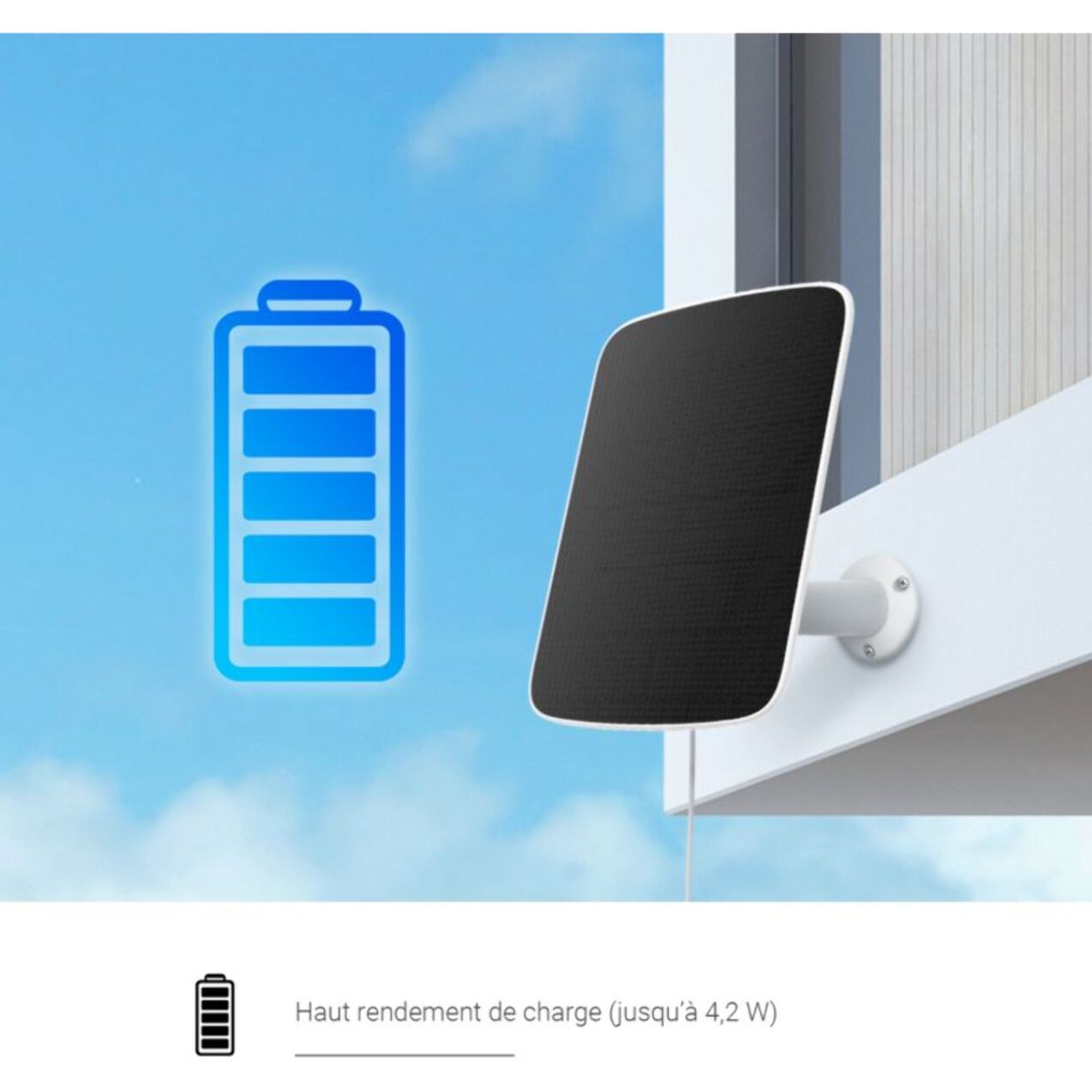 Caméra de surveillance EZVIZ Wifi EB8 2K 4G + panneau solaire