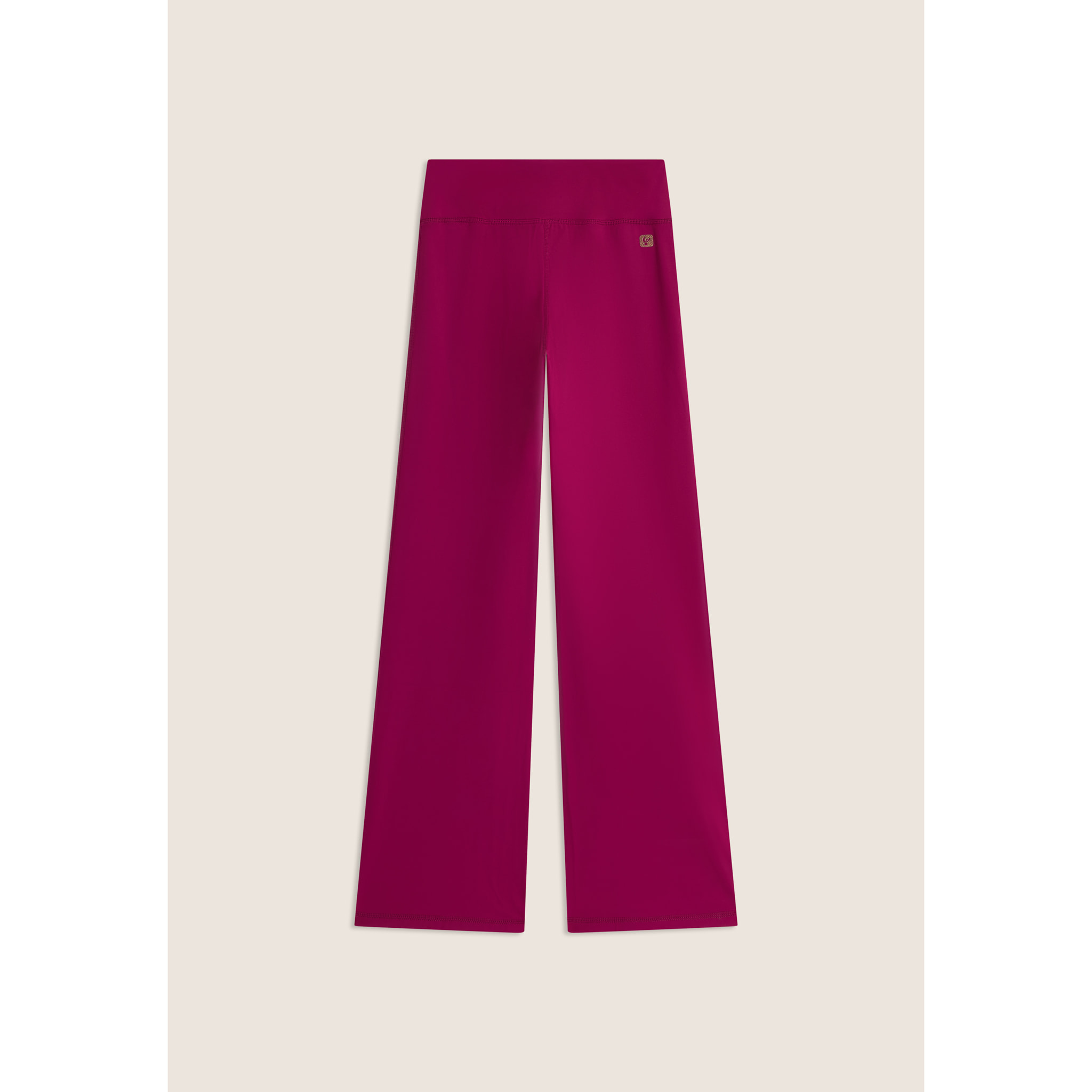 Leggings in tessuto quick dry vita alta con fondo a zampa
