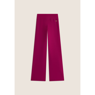 Leggings in tessuto quick dry vita alta con fondo a zampa