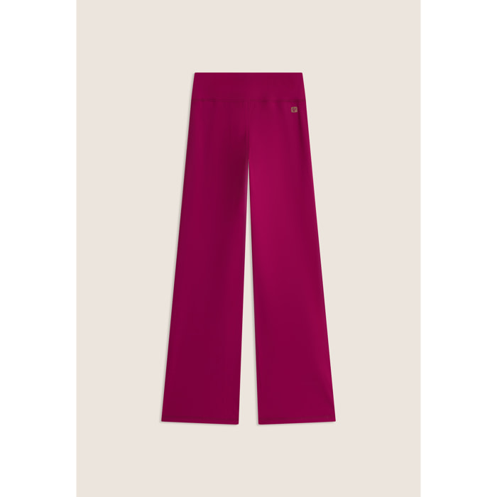 Leggings in tessuto quick dry vita alta con fondo a zampa