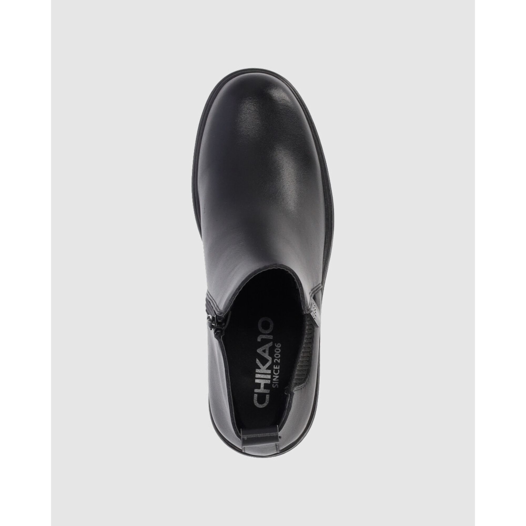 Botines de Piel - Negro - Tacón: 7 cm