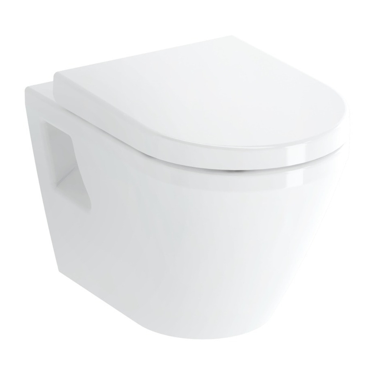 Pack WC Bati-support Geberit Duofix + WC suspendu Vitra Integra + Abattant en Duroplast + Plaque blanche