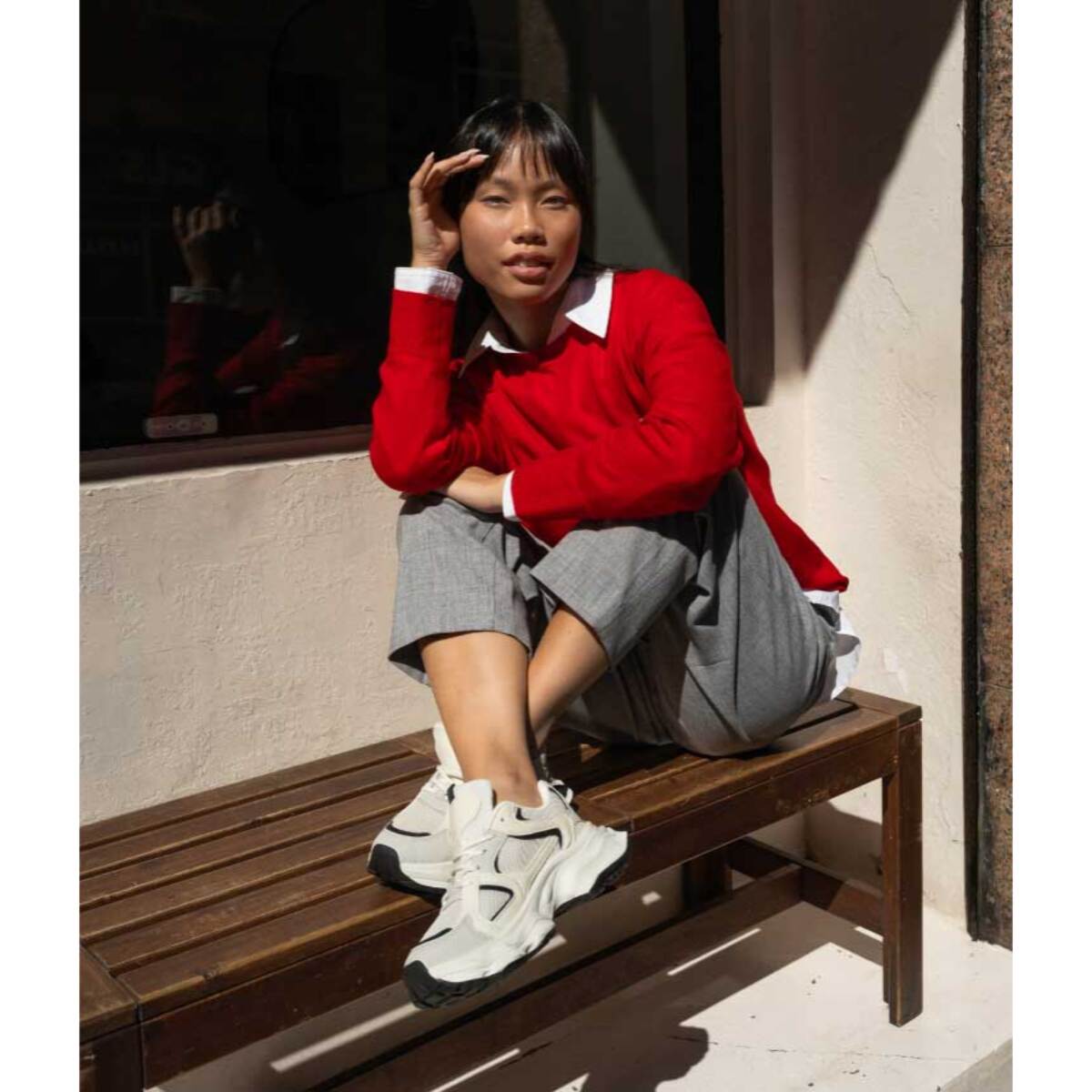 Zapatillas de plataforma blancas con cordones