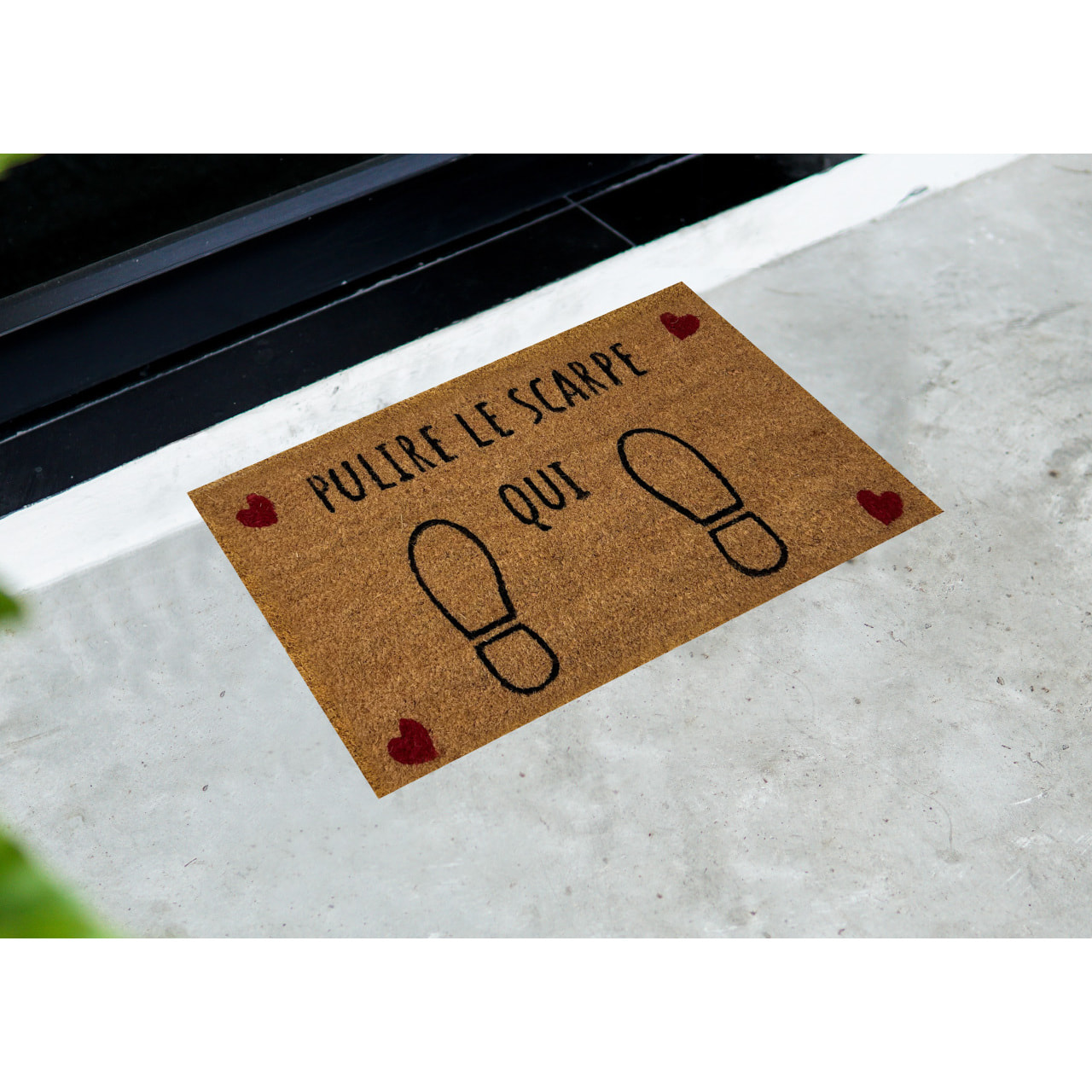 Zerbino Ingresso Casa Antiscivolo In Cocco Scritte Divertenti Pulisci Le Scarpe