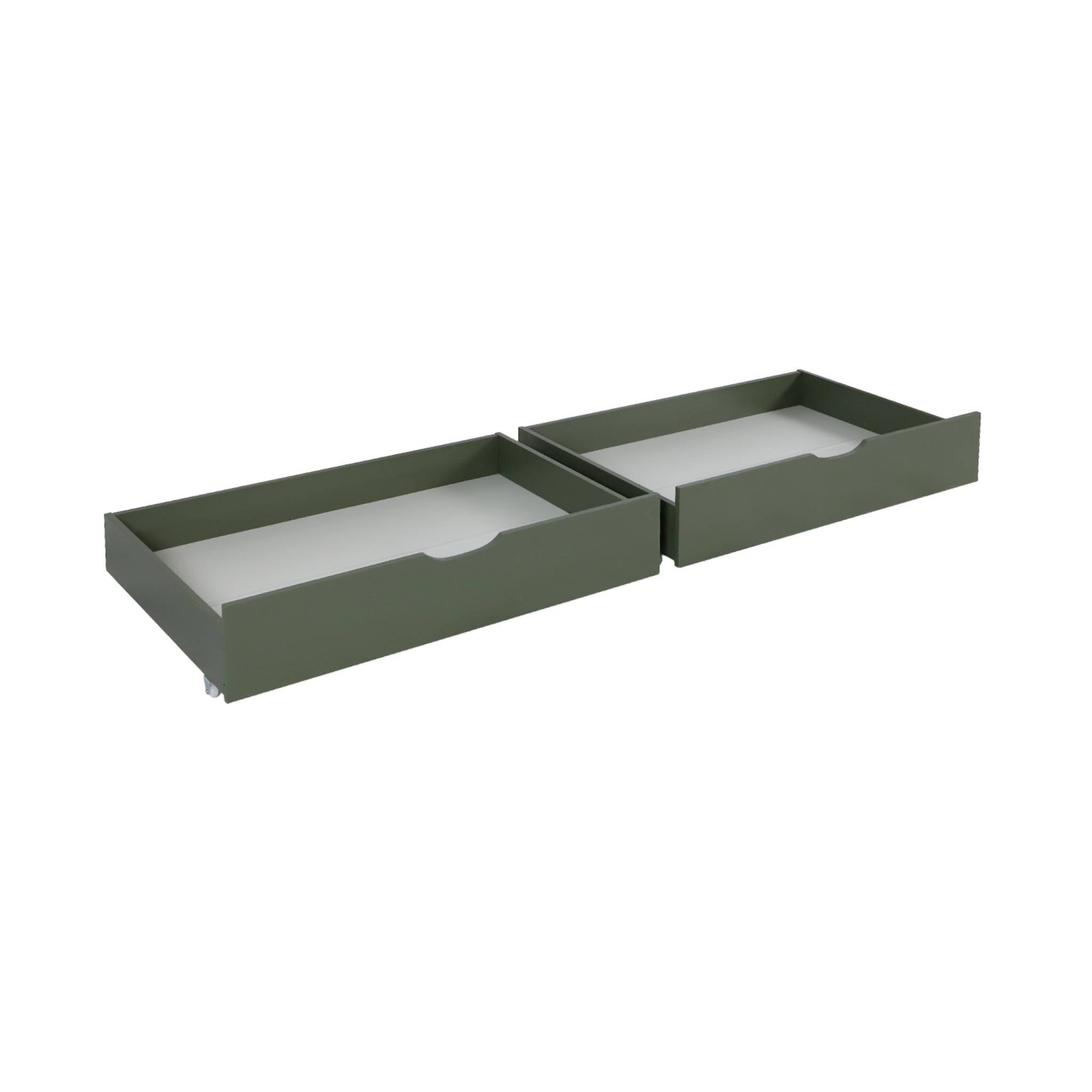 Tiroir lit enfant bois de pin (lot de 2) TIROIR RANGEMENT DE LIT X2