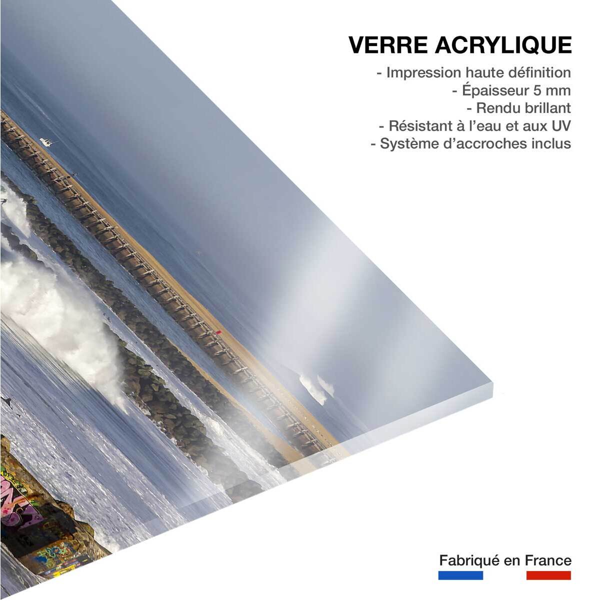 Tableau blockhaus et estacade de capbreton Tableau plexiglas