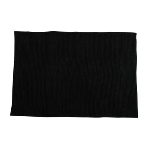 Tapis de bain Microfibre CHENILLE 40x60cm Noir MSV