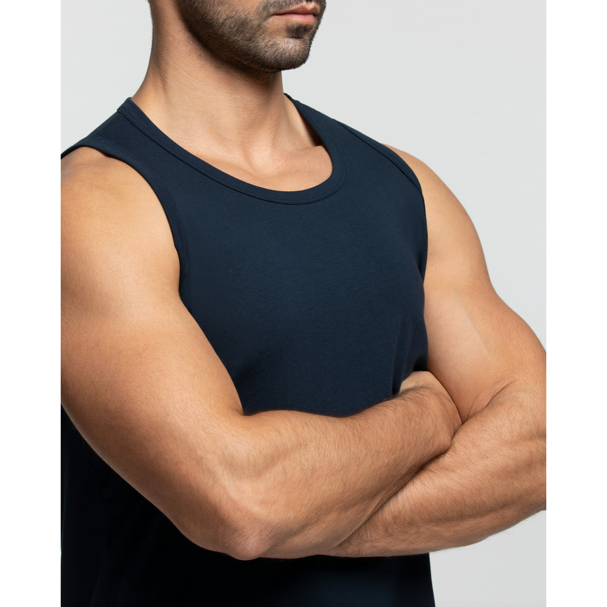 Canotta a spalla grande in cotone organico Cotton Planet vestibilità comfort