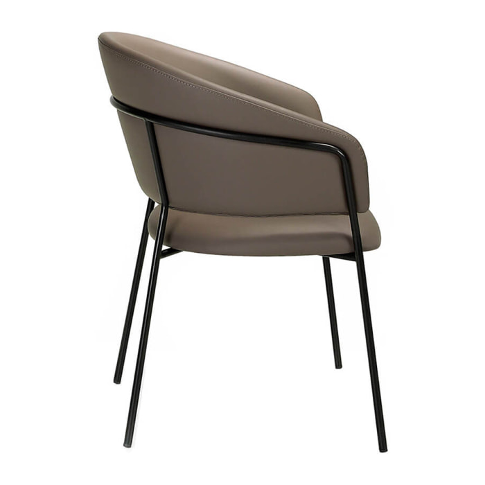 Silla Angel Cerda de polipiel 57x61x81cm